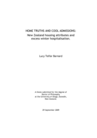 Home truths and cool admissions: New Zealand housing attributes and excess winter hospitalisation