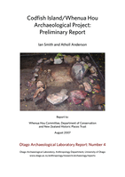 Codfish Island/Whenua Hou Archaeological Project: Preliminary Report