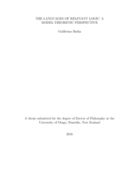 The languages of relevant logic: a model-theoretic perspective