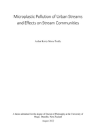 Microplastic pollution of urban streams and effects on stream communities