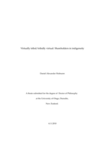 Virtually tribal/tribally virtual: Shareholders in indigeneity