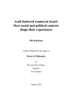 Arab battered women in Israel: How social and political contexts shape their experiences