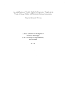 An axial system of tonality applied to progressive tonality in the works of Gustav Mahler and nineteenth-century antecedents.
