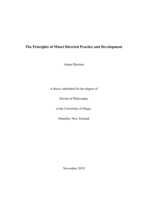 The principles of Māori directed practice and development