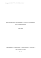 Direct and Mediated Relationships of Schizotypy with Suicidal Anticipation and Dread