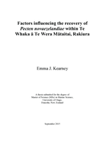 Factors influencing the recovery of Pecten novaezelandiae within Te Whaka ā Te Wera Mātaitai, Rakiura