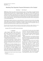 Modelling Time Dependent Transient Deformation in New Zealand