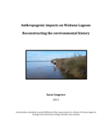 Anthropogenic impacts on Waituna Lagoon: Reconstructing the environmental history