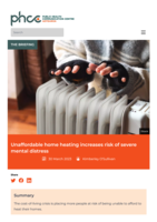 Unaffordable home heating increases risk of severe mental distress