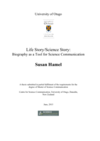 Life Story/ Science Story: Biography as a tool for science communication