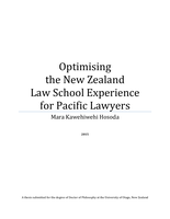 Optimising the New Zealand Law School Experience