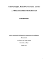 Medieval Light, Robert Grosseteste, and the Architecture of Lincoln Cathedral
