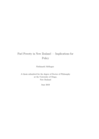 Fuel Poverty in New Zealand — Implications for Policy