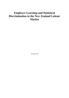 Employer Learning and Statistical Discrimination in the New Zealand Labour Market