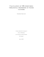 Calculation of OH-stretching vibrational properties of water clusters