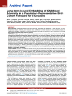 Long-term neural embedding of childhood adversity in a population-representative birth cohort followed for 5 decades