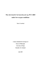 The role of psbA1 in Synechocystis sp. PCC 6803 under low-oxygen conditions
