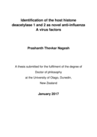 Identification of the host histone deacetylase 1 and 2 as novel anti-influenza A virus factors