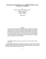 Estimation and inference in ARCH models in the presence of outliers