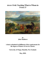 doctor Ovid: teaching what to whom in Tristia 2?