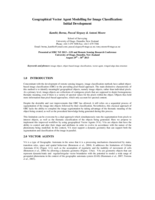 Geographical Vector Agent Modelling for Image Classification: Initial Development