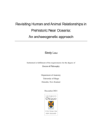 Revisiting human and animal relationships in prehistoric Near Oceania: An archaeogenetic approach