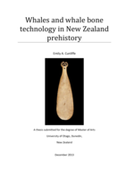 Whales and Whale Bone Technology in New Zealand Prehistory
