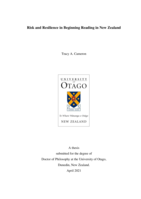 Risk and resilience in beginning reading in New Zealand