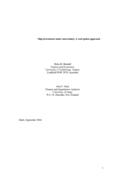 Ship investment under uncertainty: A real option approach