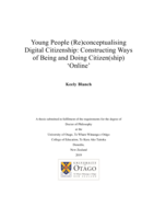 Young people (re)conceptualising digital citizenship: Constructing ways of being and doing citizen(ship) 'online'