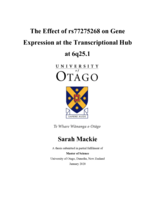 The Effect of rs77275268 on Gene Expression at the Transcriptional Hub at 6q25.1