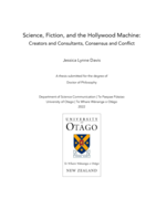 Science, Fiction, and the Hollywood Machine: Creators and Consultants, Consensus and Conflict