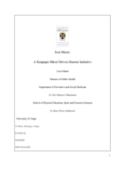 Iron Maori:  A Kaupapa Māori Driven Hauora Initiative