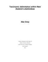 Taxonomic Delimitation Within New Zealand Lobelioideae