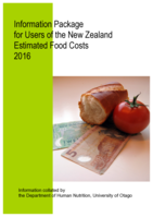 Information Package for Users of the New Zealand Estimated Food Costs 2016