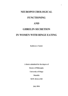 Neuropsychological Functioning and Ghrelin Secretion in Women with Binge Eating