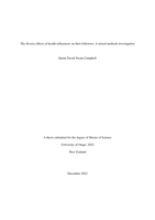 The diverse effects of health influencers on their followers: A mixed-methods investigation