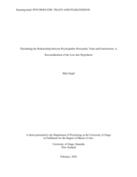 Elucidating the Relationship between Psychopathic Personality Traits and Fearlessness: A Reconsideration of the Low-fear Hypothesis