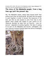 The story of the Mandesho people
