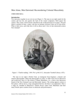 Men Alone, Men Entwined: Reconsidering Colonial Masculinity