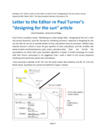 Designing for the sun