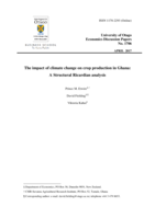 The impact of climate change on crop production in Ghana: A Structural Ricardian analysis