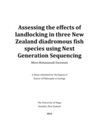 Assessing the effects of landlocking in three New Zealand diadromous fish species using next generation sequencing