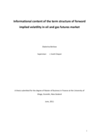 Informational content of the term structure of forward implied volatility in oil and gas futures market
