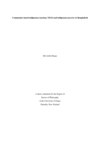 Community-based indigenous tourism, NGOs and indigenous poverty in Bangladesh