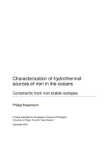 Characterization of hydrothermal sources of iron in the oceans - Constraints from iron stable isotopes