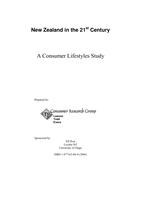 New Zealand in the 21st century: A consumer lifestyles study