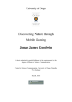 Discovering Nature through  Mobile Gaming