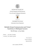 Reliable group communication and virtual synchrony in multiagent systems