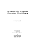 The Impact of Frailty on Outcomes Following Major Colorectal Surgery